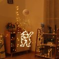 thumbnail image 3 of Luz LED colgante para ventana navideña con ventosa, estrellas, copos de nieve, campana, decoración para escaparate de tienda, ambiente de vidrio, escena de Nochebuena, 3 of 5
