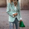 thumbnail image 2 of Xingpeng Nylon Blazer for Women Fall Long Sleeve Casual Comfort Stretch Jacket Business Relaxed Fit 2026 Mint Green XXL, 2 of 7