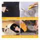 thumbnail image 3 of 2pzs Guantes Quita Pelo Mascotas+2 Cepillo Vapor Furminator Para Perros/gatos,quita pelusa ropa Xtellar negro, 3 of 4