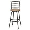 Roundhill Furniture Adjustable Height Bar Stool Round