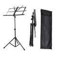 thumbnail image 1 of Compact et Portable Pliable Pliable Support de Musique Feuille avec Sac de Transport - Noir, 1 of 5