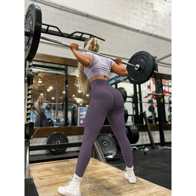 Squat Proof Gym Leggings Womens High Waist Seamless Butt Lifting