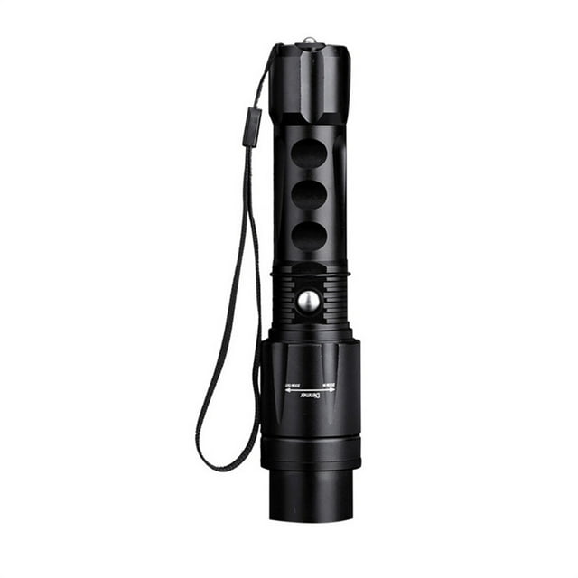 Eigraketly Linterna LED Mini antorcha giratoria ajustable alimentada por 2000 lm 5 modos Martillo de seguridad Suministros de luz Ropa Deportiva, Zapatos
