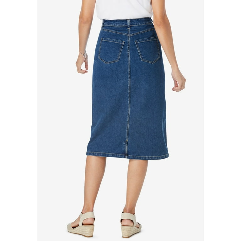 Walmart plus on sale size jean skirt