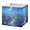 Beautiful Christmas Night Scene, variant on Foldable Fabric Storage Bin Home Cubes Clothing Organizer Bins Large Collapsible Box Basket for Home Organizer Watercolor Winter Landscape