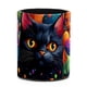 thumbnail image 1 of Organizador de escritorio compacto para bolígrafos: set de accesorios funcionales para maquillaje y estudio de arte, diseño de gato colorido., 1 of 5