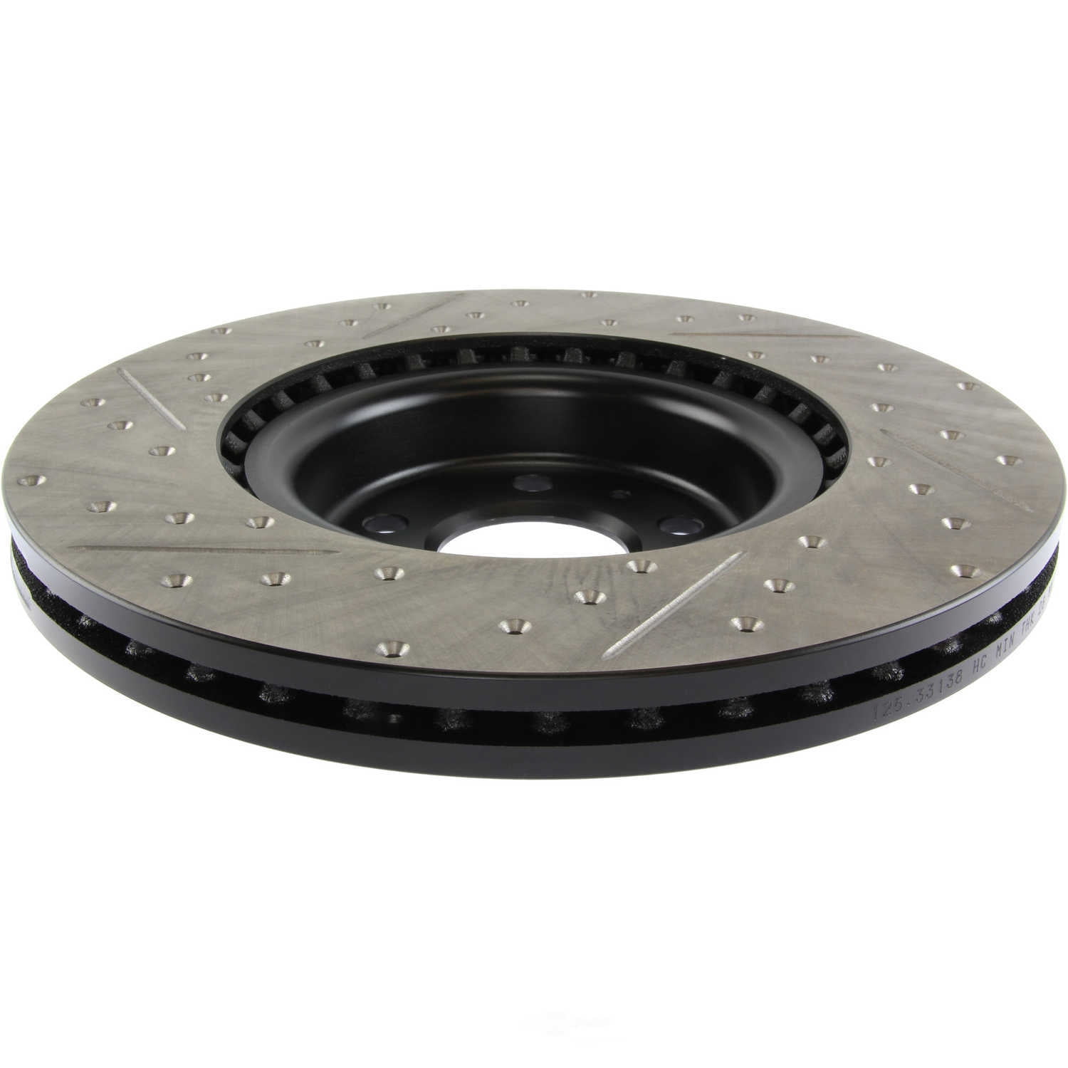 StopTech Slotted & Drilled Sport Brake Rotor Fits select: 2013-2017 AUDI Q5, 2017-2020 PORSCHE MACAN