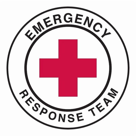 Brady Hard Hat Emblem Labl,2in. dia.,Vinyl,PK4, 42238 42238