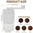 thumbnail image 2 of Jetcloudlive Manual Coffee Grinder Portable Coffee Bean Mill Grinders with 35 Adjustable Settings, Fine Coarse Adjustable for Outdoor, Travel, Espresso, 2 of 9