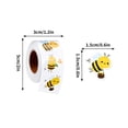 thumbnail image 2 of TanSiDing 500 Pcs Bee Decals Roll, Cute Animal Reward Stickers | Cute Bee Designs with Honey Motifs, Ideal for Classroom Incentives, Party Favors, Rewards, Scrapbooking, 2 of 8