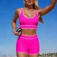 thumbnail image 5 of Conjunto de bikini tankini de color liso para mujer con parte superior y braguita de corte alto. Traje de baño de dos piezas para mujer. Trajes de baño tankini para mujer. Trajes de baño de 2 piezas p, 5 of 5