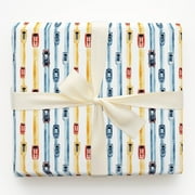 Watercolor Race Cars Top Down View Gift Wrapping Paper