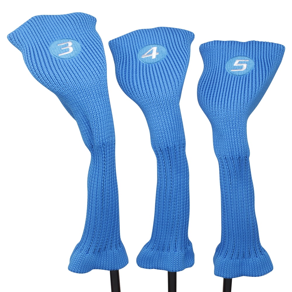 Majek All Hybrid Golf Club Blue Headcover Set 35. Neoprene Acrylic Head Covers 3 4 5 Walmart