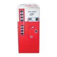 thumbnail image 3 of Old-Modern Handicrafts Coca-Cola Vending Machine, Handmade Tin, 4 Shelves, 14"x24.5"x57.25", Red, 3 of 7