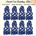 thumbnail image 4 of Trenzado para cabello, estilo francés, rizado, 22 pulgadas, azul oscuro, 8 paquetes, 4 of 9