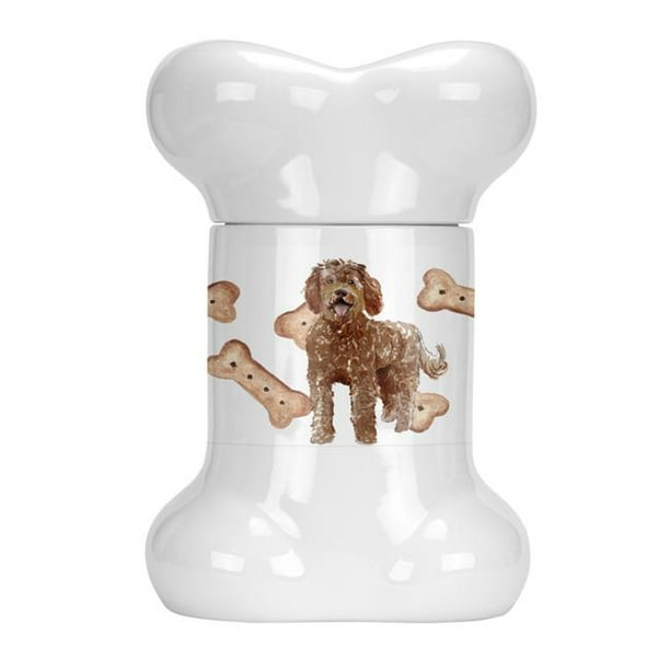 Labradoodle Bone Shaped Treat Jar