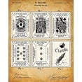 thumbnail image 3 of Original Playing Cards Patent Prints - Set of Four Photos (8x10) Unframed - Great Decor for Mancaves and Poker Players, 3 of 6