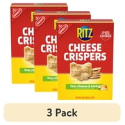(3 pack) RITZ Cheese Crispers Four Cheese and Herb Chips, 7 oz