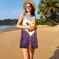 thumbnail image 3 of Disketp Butterfly Over Lavender para Vestido sin Mangas para Mujeres, Vestidos de Verano para Mujeres, Casual y Holgado para la Playa, 3 of 7
