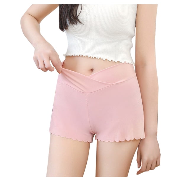 ShomPort Maternity Solid Color Shorts Comfy Stretchy Pregnancy Sleep Pajama Shorts Pregnancy Lounge Pants Under Dress