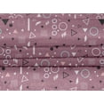 thumbnail image 4 of oneOone Velvet Mauve Fabric Geometric Sewing Material Print Fabric By The Yard 58 Inch Wide-CZ6, 4 of 5