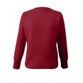 thumbnail image 5 of Jinhomg Women's Oversized Solid Sweatshirt Trendy Side Split Crewneck Loungewear Top Fall Loose Fit Comfy Long Sleeve Sweatshirts Red XXL, 5 of 9