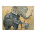 thumbnail image 5 of Orinice Elephant Baby Elephant Bird Tapestry Wall Hanging Unique Style Graphic Tapestries Home Wall Decor Art for Living Room Bedroom Apartment Farmhouse Dorm 50x40inch, 5 of 6