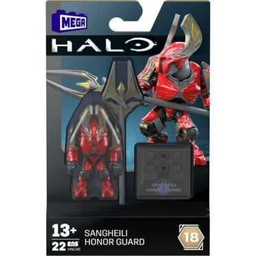 Mega Construx Halo Heroes Series 18 Sangheili Honor Guard Mini Action Figure, (2")