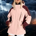 thumbnail image 2 of dGslk Women's Waterproof Ski Jacket, Windproof Winter Coat with Hood, Warm Fleece Lined Outdoor Snowboard Jacket for Hiking, Camping, and Snow Sports Pink 3XL, 2 of 2