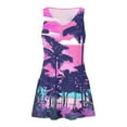 thumbnail image 4 of Ovzne Robes d'Été pour Femmes Robe d'Été Décontractée pour Femmes avec Poches Robe de Plage Bohème d'Été T-Shirts Robe Col en V Robes Débardeurs Amples Robe Imprimée en Liquidation, 4 of 7