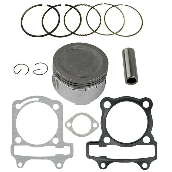 63mm Piston Ring with Cylinder Gasket Rebuild Kit for 200cc GY6B Engine 1P63QML Fits 4-Stroke Apollo 200cc Dirt Bikes Kandi Batman Go Kart 57mm Stud Spacing