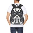 thumbnail image 4 of Disketp Artistic Black White Peacocks Mochila Minimalista de Gran Capacidad, Mochila de Viaje para Escuela, Trabajo o Uso Diario, 4 of 6