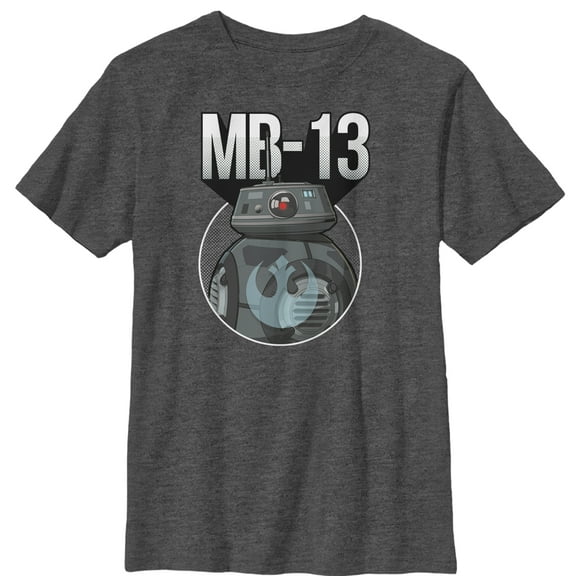 Boy's Star Wars Resistance MB-13 Droid Graphic Tee Charcoal Heather Small