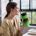 thumbnail image 5 of Stainless Steel Insulated Tumbler, Large Capacity Travel Mug with Straw and Lanyard, Double Wall Vacuum Cooler Cup for Car and Outdoor Use, 5 of 5