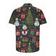 thumbnail image 4 of Camisas de Manga Larga para los Hombres Impreso Botón Turndown Collar Blusa, Casual Y Versátil Hombre Manga Corta Botón Abajo Camisas, 4 of 9