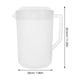 thumbnail image 3 of Hervidor medidor con escala, recipiente para bebidas con tapa, jarra de agua fría resistente al calor, jarra de zumo de plástico (5000 ml, blanca), 3 of 7