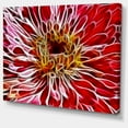 thumbnail image 2 of Art Numérique Rouge Foncé Fleurs Fractales - Impression sur Toile Florale, 2 of 3