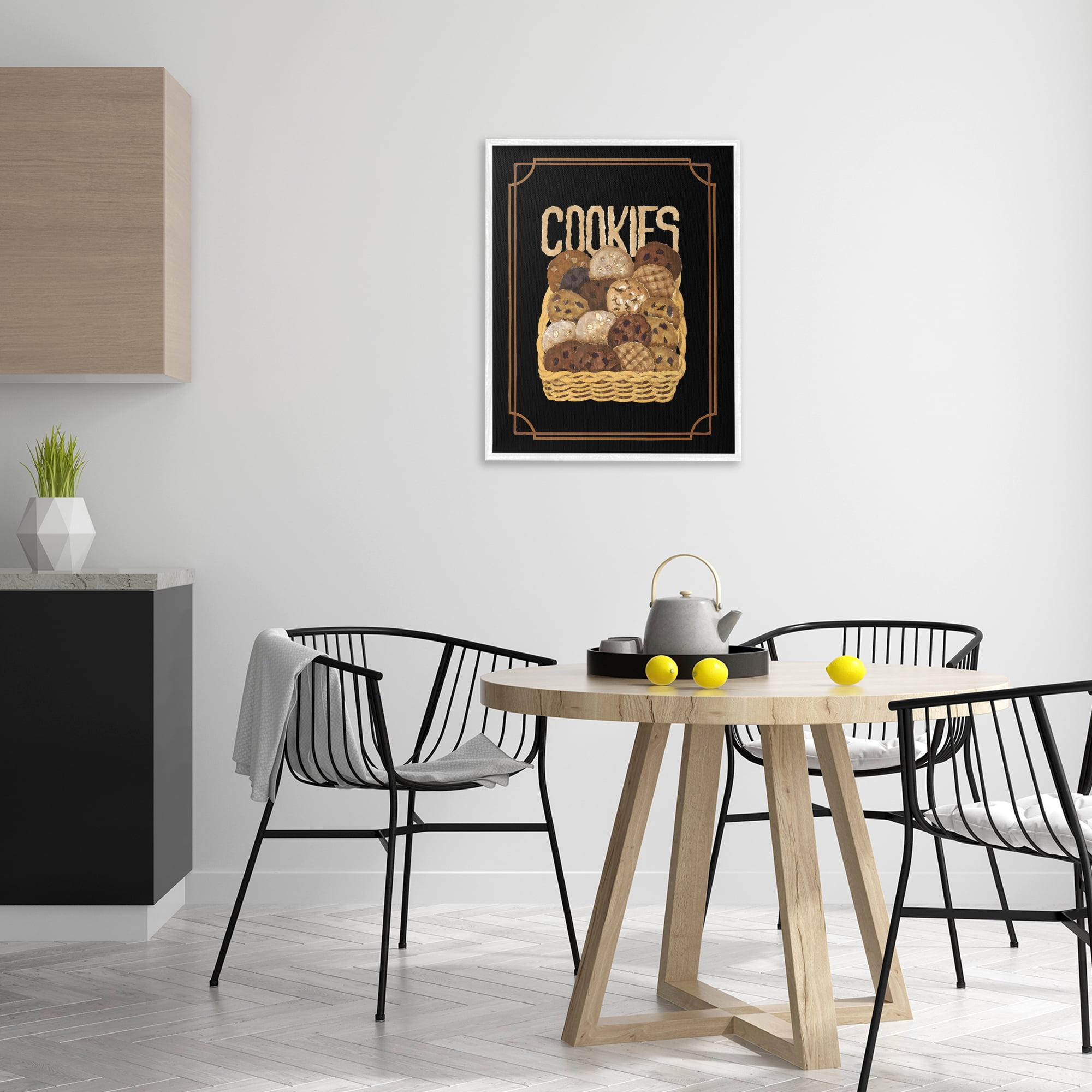 Stupell Industries Assorted Cookie Basket Food & Beverage Painting White Framed Art Print Wall Art, 24 x 30