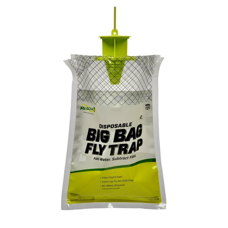 RESCUE!, Outdoor Disposable Fly Trap, Baited for Hundreds of Fly