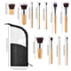 thumbnail image 2 of Pack Of 2 Travel Makeup Brush Holder Organize Bag Waterproof Portable Stand-up Makeup Brush Cup With, 2 of 4