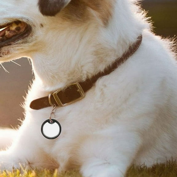 NICEXMAS Black Dog Tag 8Pcs Silicone Rubber for Pet Collar Noise Reduction