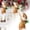 A, variant on Clode Rustic Squirrel Christmas Hanging Ornaments Tail Squirrel Pendants with Plastic Pinecone Berry & Sprig 5‑Style Optional for Xmas Tree Wreath Holiday Decor