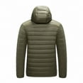 thumbnail image 4 of Chiccall Men’s Puffer Jacket with Hood Lightweight Waterproof Full Zip Winter Coats Insulated Puffy Jackets, 4 of 8
