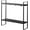 Black, variant on Yamazaki Home Tower Compact 2-Shelf Kitchen Storage Rack - Easy-to-Clean Steel Design, Versatile Hooks