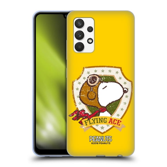Head Case Designs Peanuts The Many Faces Of Snoopy Flying Ace Soft Gel Case for Samsung Galaxy A32 (2021)