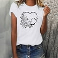 thumbnail image 2 of Camisetas con estampado de letras y cuello redondo de verano para mujer, blusas femeninas cómodas y elegantes, Tops OAVQHLG3B Store  lin121212, 2 of 5