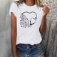 thumbnail image 2 of Camisetas con estampado de letras y cuello redondo de verano para mujer, blusas femeninas cómodas y elegantes, Tops OAVQHLG3B Store  lin121212, 2 of 5