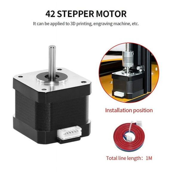 1pcs 3D Printer Parts Stepper Motor 17HS4401S 1.5A 42 Motor 42BYGH 17HS4401 4 Lead For 3D Printer CR 10 Ender 3 XYZ CNC Engraver