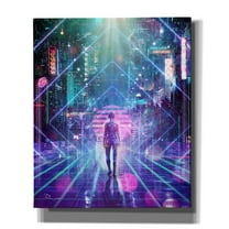 Epic Graffiti 'Neon Zone' by Cameron Gray Giclee Canvas Wall Art, 20"x24"