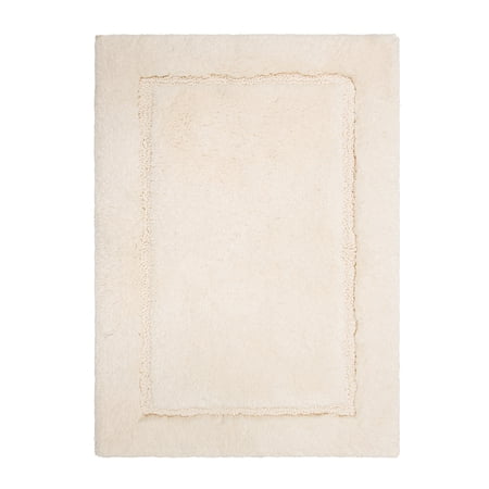 Mohawk Home Regency Plush Stain/Fade Resistant Non-Slip Machine Washable Bath Mat, Parchment, 2' x 5'